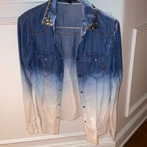 Blue and white flannel